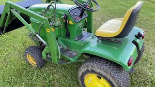 John Deere 317 with a Johnson Loader [upl. by Som]