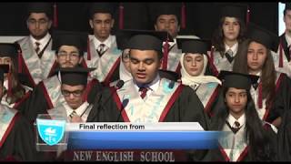 Kevin Mathew  New English School NES Graduation Speech 2018 [upl. by Lezirg278]