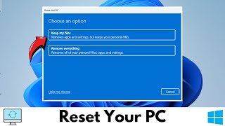 How To Reset Windows 11 PC Without Losing Data  Reinstall Windows 11 But Keep Files [upl. by Artie]