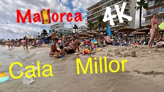 Beach walk 🏖️Cala Millor Mallorca 📷4K60 [upl. by Johannessen]