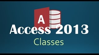 47 VBA  Classes Programming In Access 2013 [upl. by Htedirem]