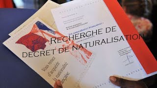 Comment chercher un décret de naturalisation 2020 [upl. by Haididej163]