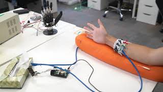 Robotic hand EMG intuitive control [upl. by Garrik]