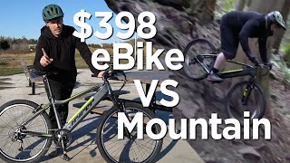 I Test A 398 Walmart eBike VS Mountain Bike Trails [upl. by Alber926]