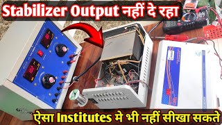 Voltage Stabilizer No Output Problem Solution  Automatic stabilizer repair Step by step Repair [upl. by Frasch307]