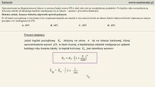 Zadanie  procent składany  lokata na 10 lat [upl. by Knick]
