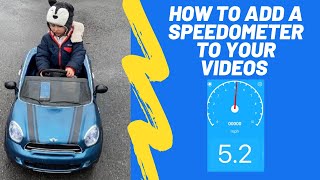 How to Add a Speedometer to Your Videos  Without a GoPRO Speedometer Simple App Tutorial [upl. by Haggi]