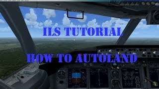 FSX How to autoland ILS land EASY  Tutorial [upl. by Radborne]