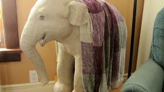 Paper Mache Baby Elephant Sculpture  How to Make It [upl. by Brennen]