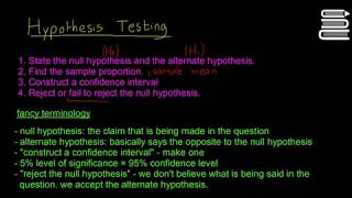 Leaving Cert Maths  Statistics 32  Hypothesis tests [upl. by Kori105]