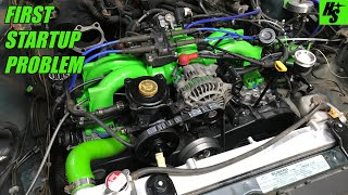 SOHC EJ257 Hybrid Build Part 8  First Start Up [upl. by Rosmunda]