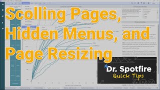 Scrolling Pages Hidden Menus and Page Resizing in TIBCO Spotfire [upl. by Amity]