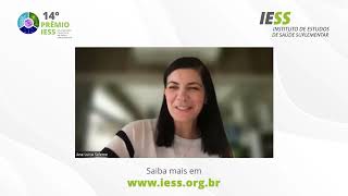 14º Prêmio IESS Vencedora edição 2023 comenta importância da participação [upl. by Analeh]