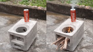 Making Cement Stoves With Foam Barrels  CEMENT IDEAS AT HOME [upl. by Winslow244]