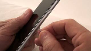 iPhone 6  How to Remove and Insert a SIM Card [upl. by Cherida142]