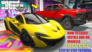 How To Easily Install Addon Vehicles GTA V Step By Step Tutorial [upl. by Leviralc]