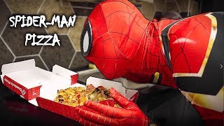 SpiderMan At Home Pizza Do Exercise [upl. by Oramlub]