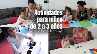 ACTIVIDADES PARA NIÑOS DE 2 A 3 AÑOS  DESARROLLO MOTRICIDAD FINA DESARROLLO DEL LENGUAJE [upl. by Hepsibah]