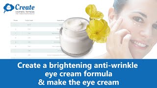 How to make Brightening antiwrinkle eye cream [upl. by Llemaj]