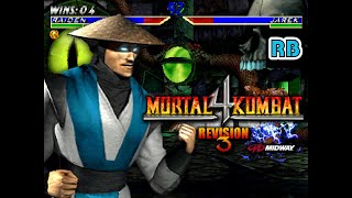 1997 60fps Mortal Kombat 4 Raiden Master24 ALL [upl. by Ursala]