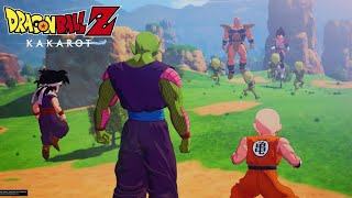 The Z Fighters Fights Saibamen And Nappa  Dragon Ball Z Kakarot 4K 60fps [upl. by Amaris]