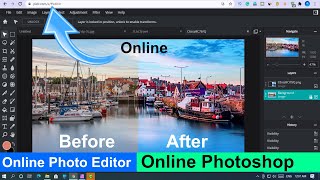 Best Online Photo editor free website online Photoshop  Pixlr  photoshop like online photo editor [upl. by Sears]