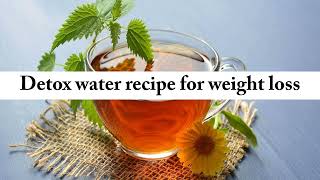 Detox Water Recipe 2  Weight Loss  Sante Dietitians [upl. by Kaine]