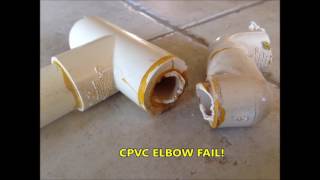 CPVC PIPING ELBOWJOINT FAIL [upl. by Nael870]