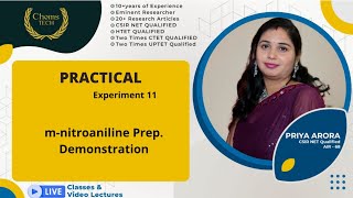 mnitroaniline PreparationExperiment 11BSc 3rdDemonstrationmnitroaniline from mdinitrobenzene [upl. by Blatman]