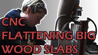 CNC Flattening Big Wood Slabs  HOW TO [upl. by Margalit]