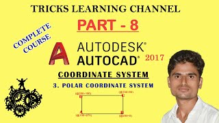 Autocad in Hindi  Types of Coordinate System in Autocad  Polar Coordinate System in Autocad [upl. by Lema351]