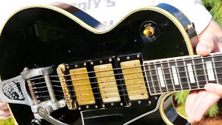 I Got a Vintage 57 LP  1957 Gibson Les Paul Custom 3 Pickup Black Beauty Bigsby Review  Demo [upl. by Einwahs]