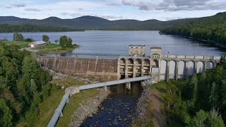 Aziscohos DamLake in Lincoln Plantation Maine A HUGE Architectural Piece of Art Potensic Atom [upl. by Syla]