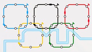 Abusing the RINGS OF POWER in Mini Metro [upl. by Maxama]