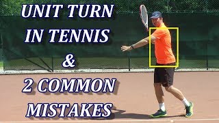 Unit Turn In Tennis  Fundamental Rules For Forehand amp Backhand [upl. by Samuella]