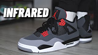 WORTH THE WAIT Air Jordan 4 Retro quotINFRAREDquot On Feet Review [upl. by Betthezel]