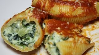 Stuffed Shells with Ricotta and spinach [upl. by Asirrom]