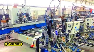 STURTZ CNC PVC Window WeldingCleaning Production Line [upl. by Bywoods]