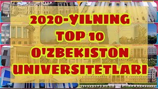 2020yilning Top 10 Ozbekiston Universitetlari  Top universities in Uzbekistan for 2020 [upl. by Zrike]