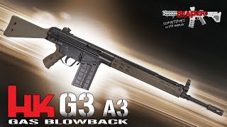 Review VFCUmarex HK G3A3 GBB Heckler amp Koch HampK Gas Blowback 6mm AirsoftSoftair 4K UHD [upl. by Troxell]