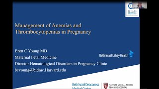 Management of Anemias and Thrombocytopenias in Pregnancy [upl. by Aimik]