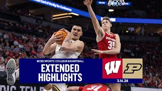 Wisconsin vs Purdue College Basketball Highlights  CBS Sports [upl. by Israeli583]