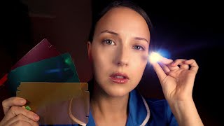 ASMR Dark Room Light Eye Scanning with Colour Perception Exams [upl. by Edahsalof]