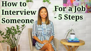 How to Interview Someone  How to Recruit a Good Job Candidate 4 of 5 [upl. by Agathy853]