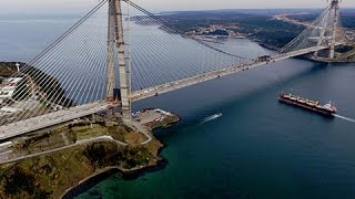 Turkey  Yavuz Sultan Selim Bridge a new world record for Freyssinet cables [upl. by Greenberg]