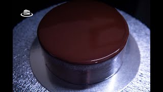 Glazura Oglinda de Cacao  Cocoa Mirror Glaze EN SUB [upl. by Dnomsed]