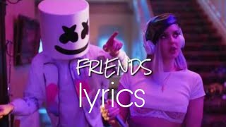 Marshmello amp AnneMarie  FRIENDS Lyrics [upl. by Mcspadden]