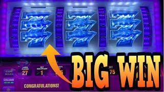 BIG WIN ON THE GOLD BAR 7s SLOT MACHINE [upl. by Norabel]