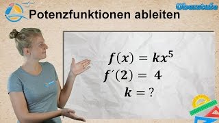 Potenzfunktionen ableiten  Oberstufe ★ Übung 2 [upl. by Zelde]