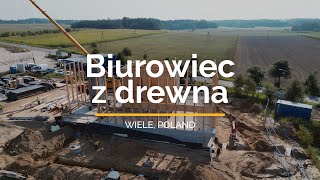 Biurowiec z drewna  drewniany biurowiec  Sylva  Wiele 2024  Fort Polska biuro projektowe [upl. by Tijnar]